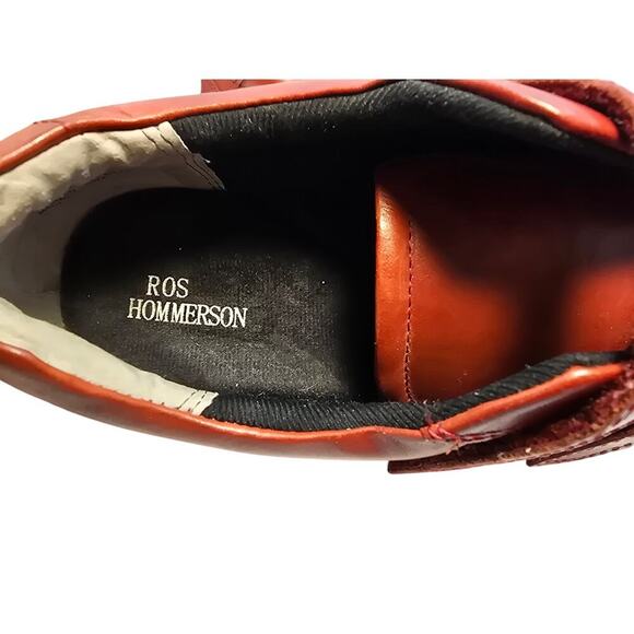 Womens Ross Hommerson Natasha Comfort Shoe Red Leather Size 8 M Excellent - Picture 7 of 8